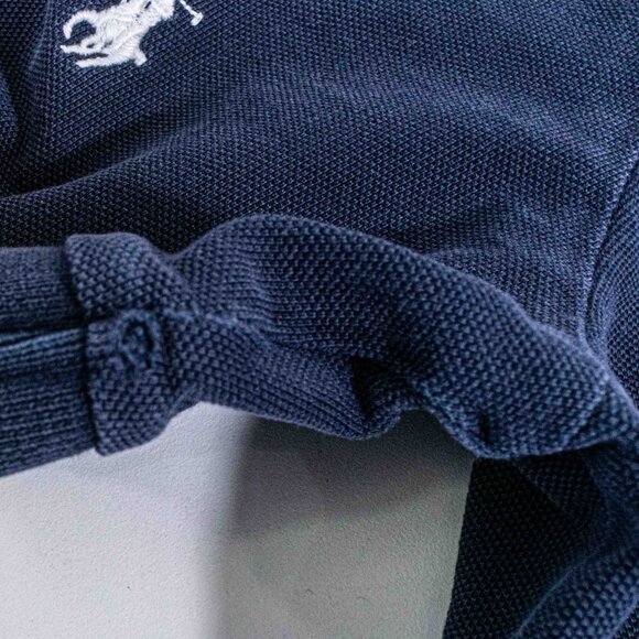 Polo Ralph Lauren AOP Embroidered Multi Pony Shirt Medium Y2K Faded Navy - Picture 7 of 10